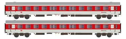 Hobbytrain H22213 - N - 2-tlg. Set Liegewagen Autozug, DB, Ep. V